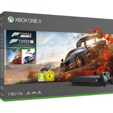 Microsoft - Xbox One X 1TB + Forza Horizon 4 + Forza Motorsport 7 Negro 1000 GB Wifi