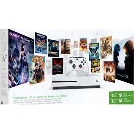 Microsoft - Xbox One S Starter Bundle Blanco 1024 GB Wifi