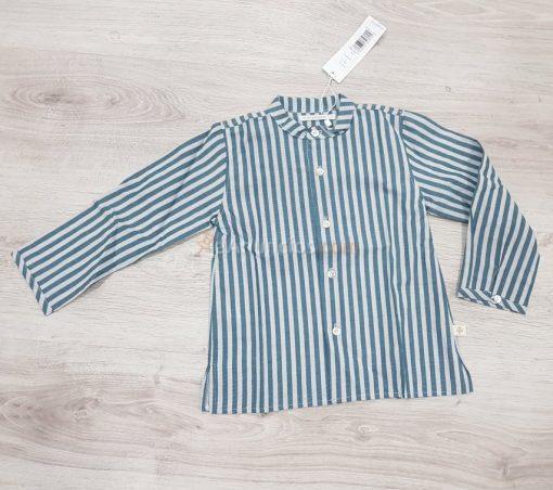 A Camisa niño 802 Pilar Batanero R130288 RAYAS VERDE BOTELLA