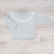 A jersey punto sardon r440114 unisex cenefa gris