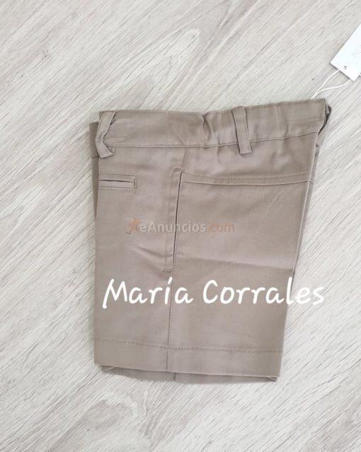 PANTALON CORTO SARGA PILAR BATANERO R410074 CAMEL