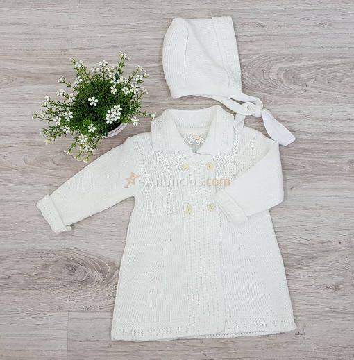 Abrigo punto+capota MAC R450017 BLANCO