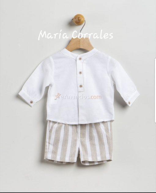 A conjunto niño coco acqua 70262 rayas camel r220516