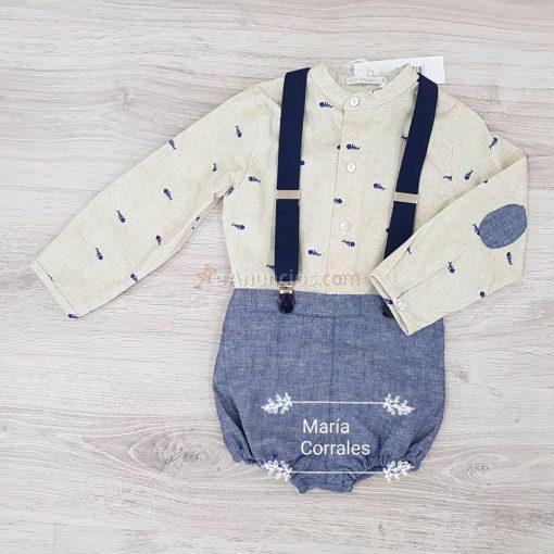 A conjunto niño pilar batanero 3 piezas r220503 raspas talla 3 años