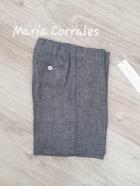 A PANTALON CORTO LINO PILAR BATANERO R400117 AZUL