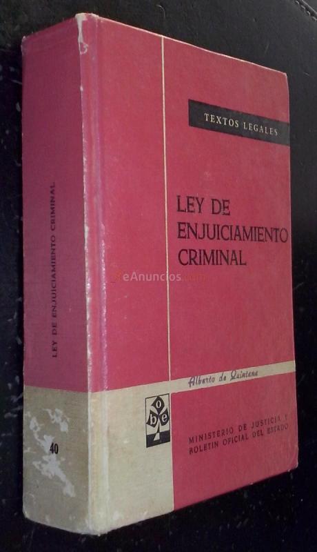 Ley de enjuiciamiento criminal