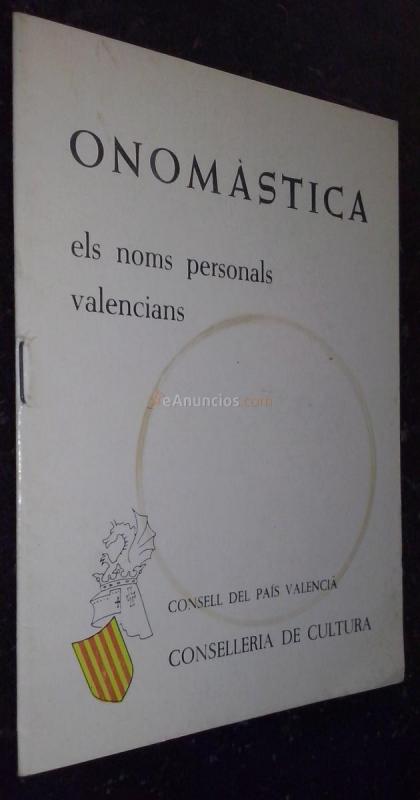 Onomástica. Els noms personals valencians