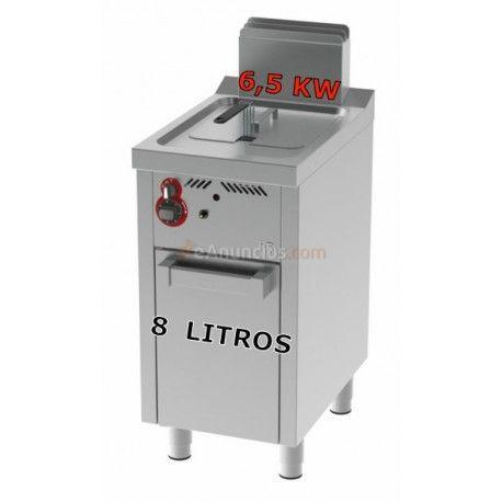 Freidora gas 8 lts fainca con mueble