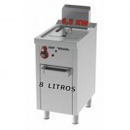 Freidora gas 8 lts fainca con mueble
