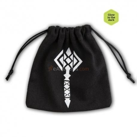 Qw bolsa dados hammer black glow in dark
