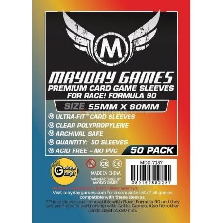 7137 Premium Race Formula 90 Card Sleeves (pack of 50) (55 X 80 MM)