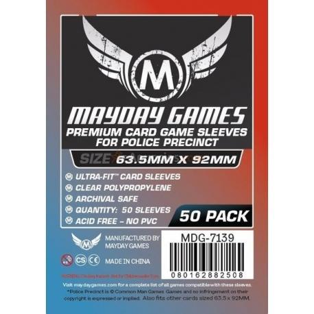 7139 Premium Custom Police Precinct Sleeves (pack of 50) (63.5 X 92 MM)