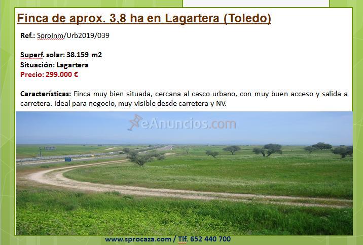 Venta de Terreno Rústico en Lagartera
