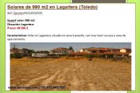 Venta de terreno en Lagartera