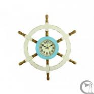 Rueda de timon con reloj 67 cm 