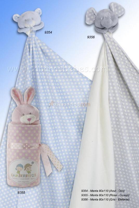 Manta + Muñeco Gamberritos 80x110 cm