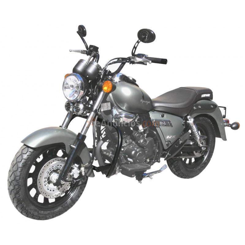 DEFENSA MOTOR 30MM KEEWAY SUPER LIGHT DARK  125 LE