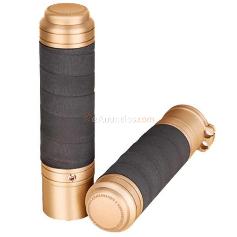 PUÑOS BLACK DUCK PARTS LATON SATINADO 1 HARLEY DAVIDSON