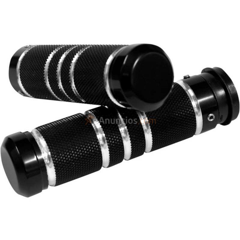 PUÑOS CUSTOM KNURLEDGROOVE NEGROS HARLEY DAVIDSON 08-17