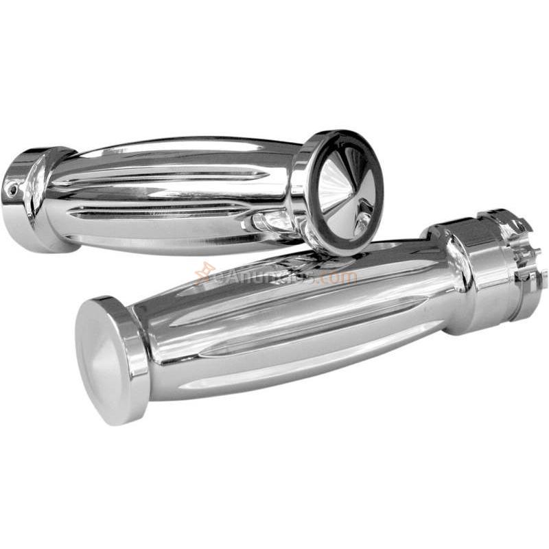 PUÑOS CUSTOM ACCUTRONIX DIAMOND CROMADOS HARLEY DAVIDSON 84-17