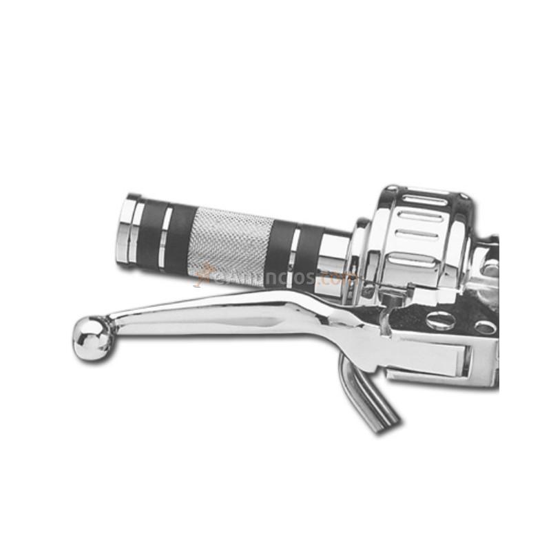 PUÑOS CROMADOS CON ENTALLADO EN ALUMINIO PARA HD 73-12