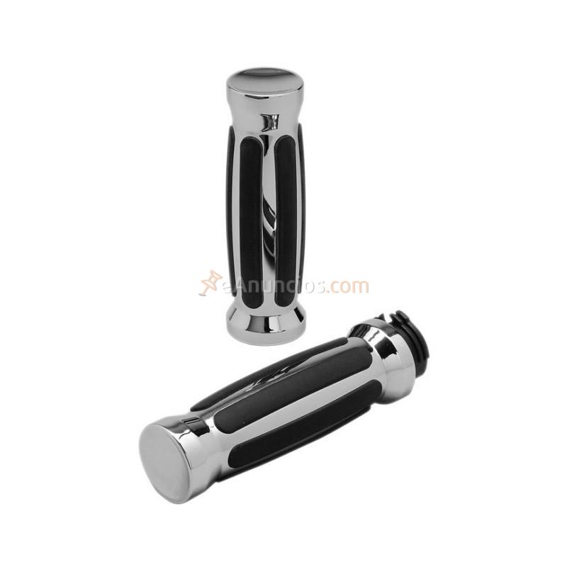 PUÑOS 25MM CHROME CRUISER GRIPS STRAIGHT