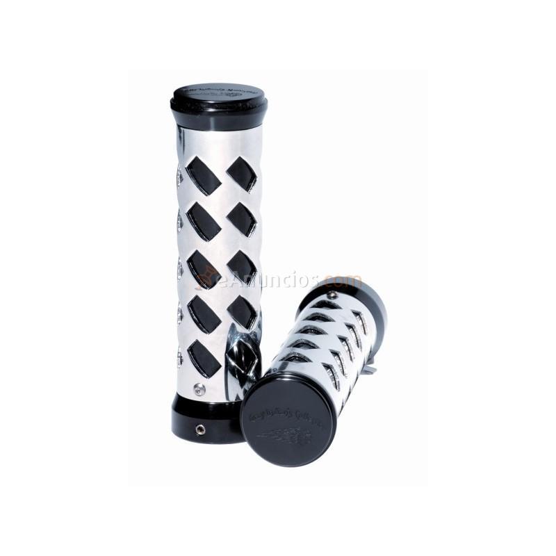 Puños en aluminio negro anodizado 25.4mm