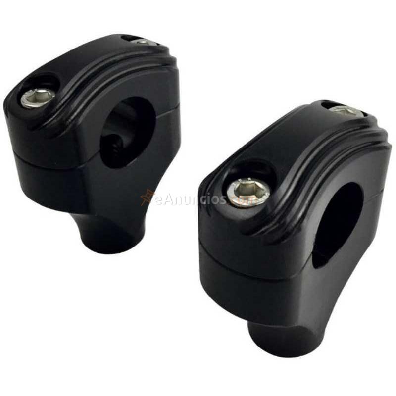 TORRETAS STEP NEGRO PARA MANILLARES DE 1 HARLEY DAVIDSON