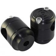 TORRETAS KEG NEGRAS PARA MANILLARES DE 1 HARLEY DAVIDSON