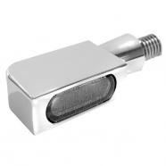 INTERMITENTES SMD LED HEINZBIKES MICRO BLOKK CON LUZ DE FRENO Y POSICIÓN CROMADO