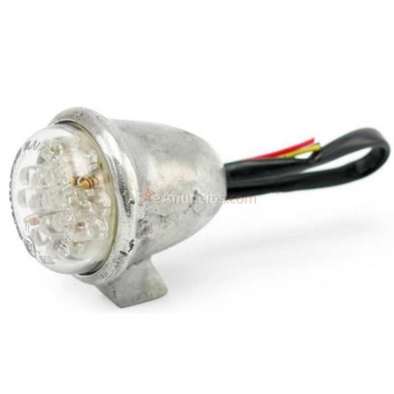 PILOTO TRASERO WANNABE CHOPPERS LARGO ALUMINIO LENTE CLARA