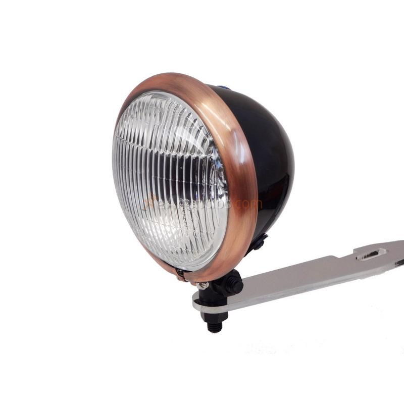 FARO AUXILIAR HOMOLOGADO 4 12 NEGRO CON ARO COBRE