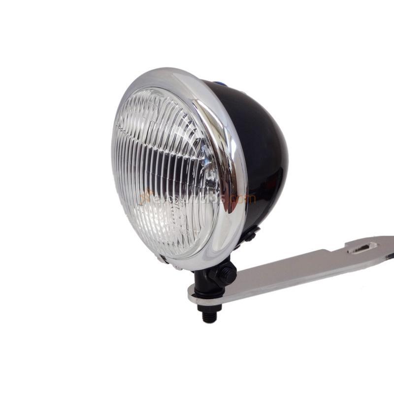 FARO AUXILIAR HOMOLOGADO 4 12 NEGRO CON ARO CROMADO