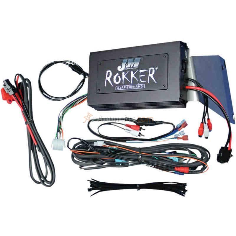 AMPLIFICADOR DE 4 CANALES J&M ROKKER™ 630W PARA HARLE DAVIDSON FLTR 11-13