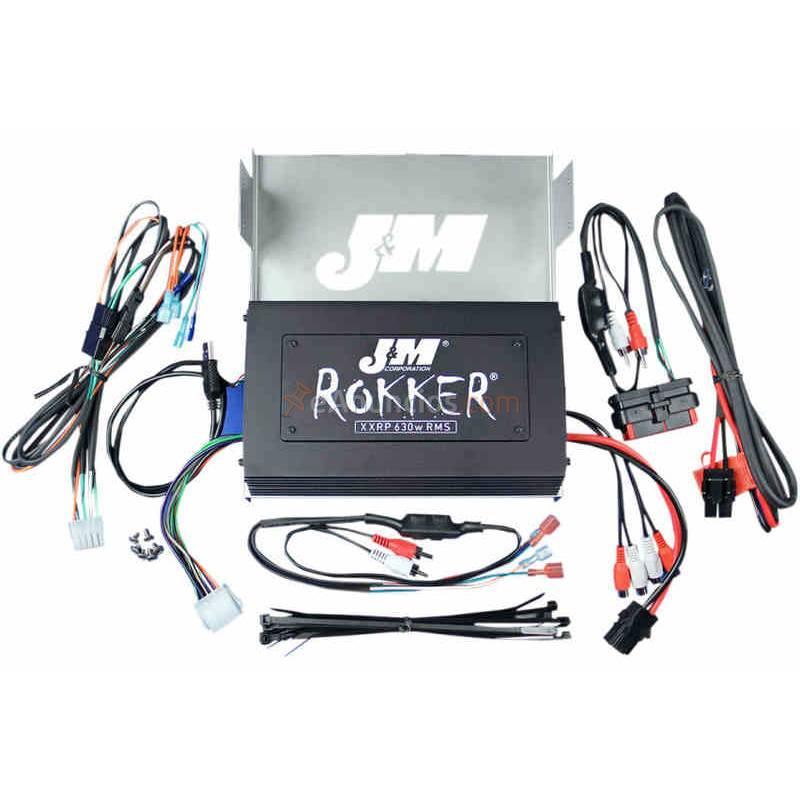 AMPLIFICADOR DE 4 CANALES J&M ROKKER™ 630W PARA HARLEY DAVIDSON FLHX 06-13