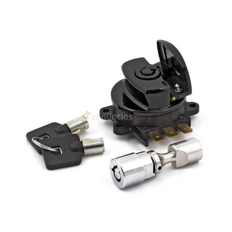 KIT LLAVE DE CONTACTO Y BLOQUEO NEGRO HARLEY DAVIDSON (VARIOS MODELOS)