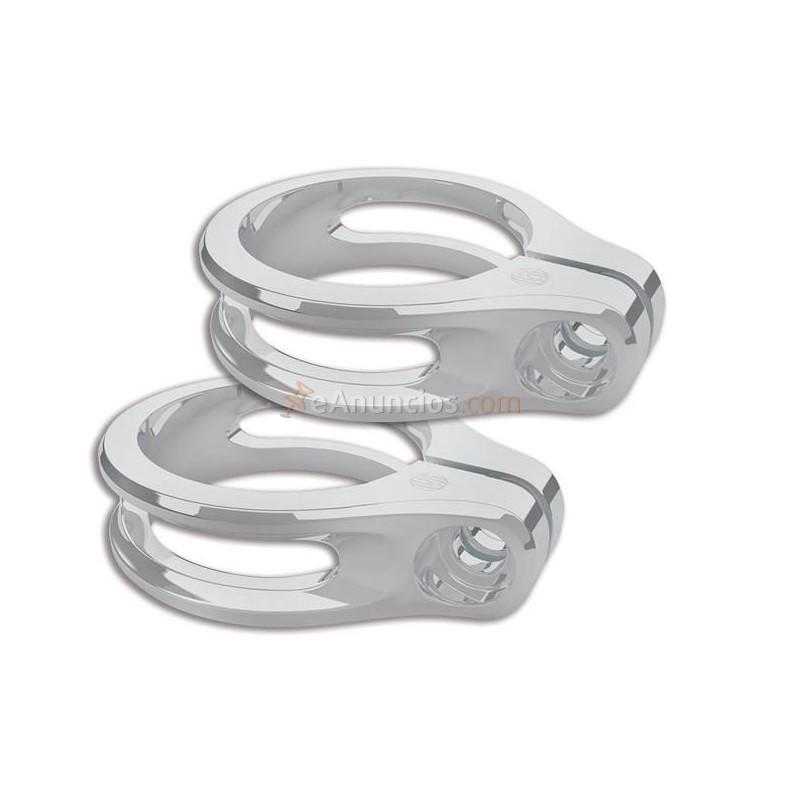 SOPORTE HORQUILLA INTERMITENTE CROMADO 49MM