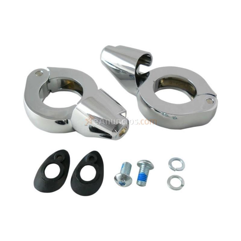 SOPORTE HORQUILLA INTERMITENTE CROMADO 39MM