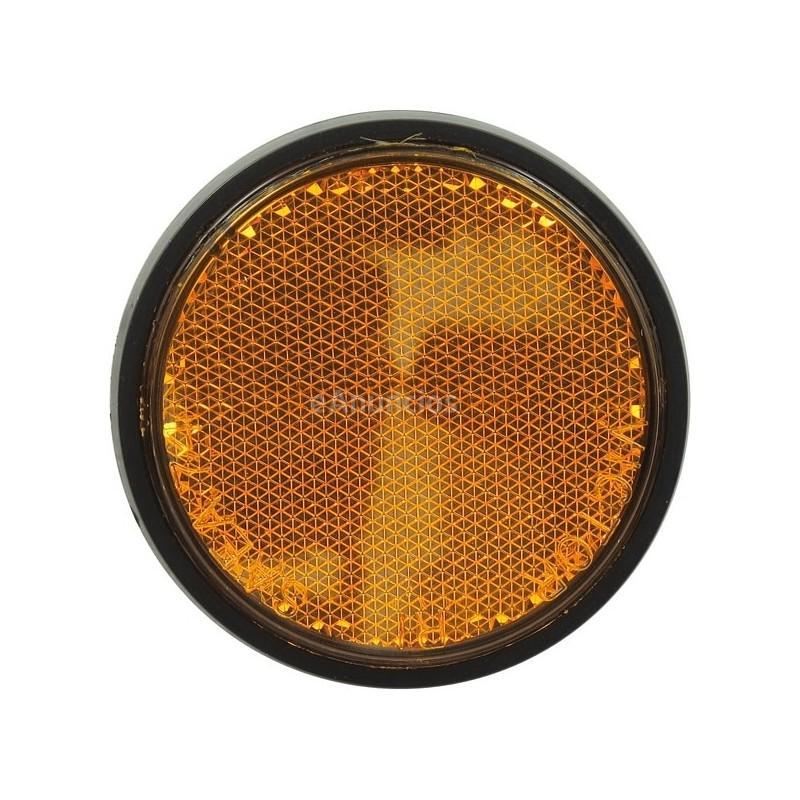 CATADIOPTRICO AMBAR CON ADHESIVO