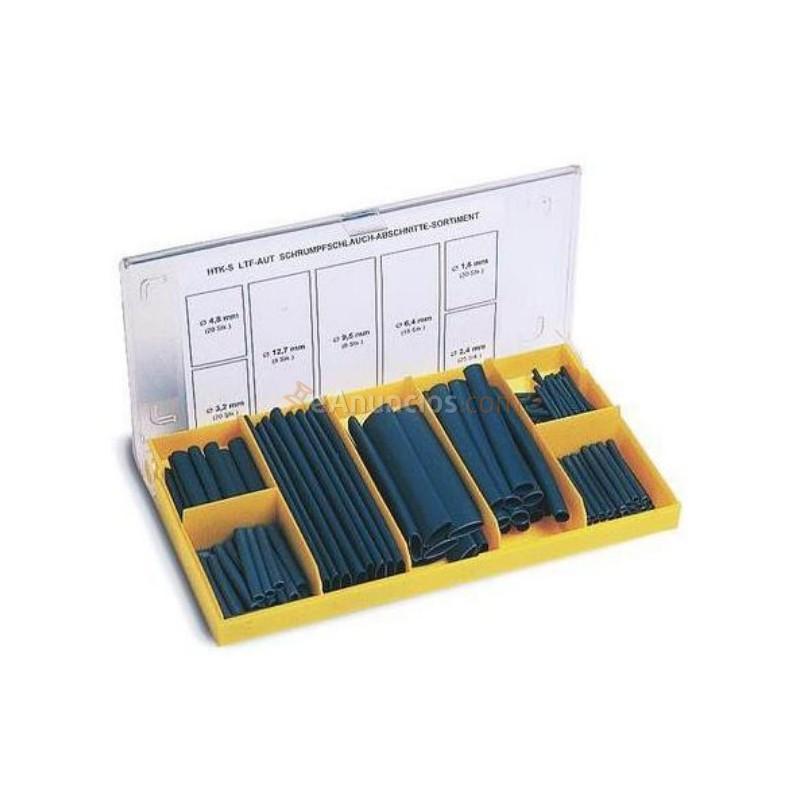 KIT 127 PIEZAS FUNDAS TERMORETRACTILES NEGRAS