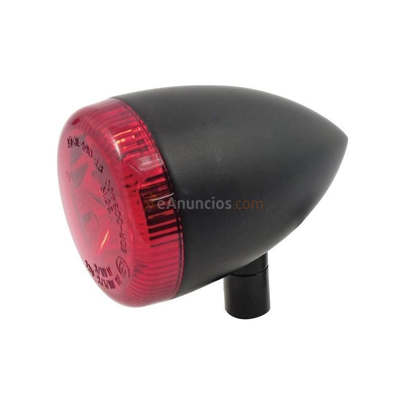 Intermitente led universal black lente roja