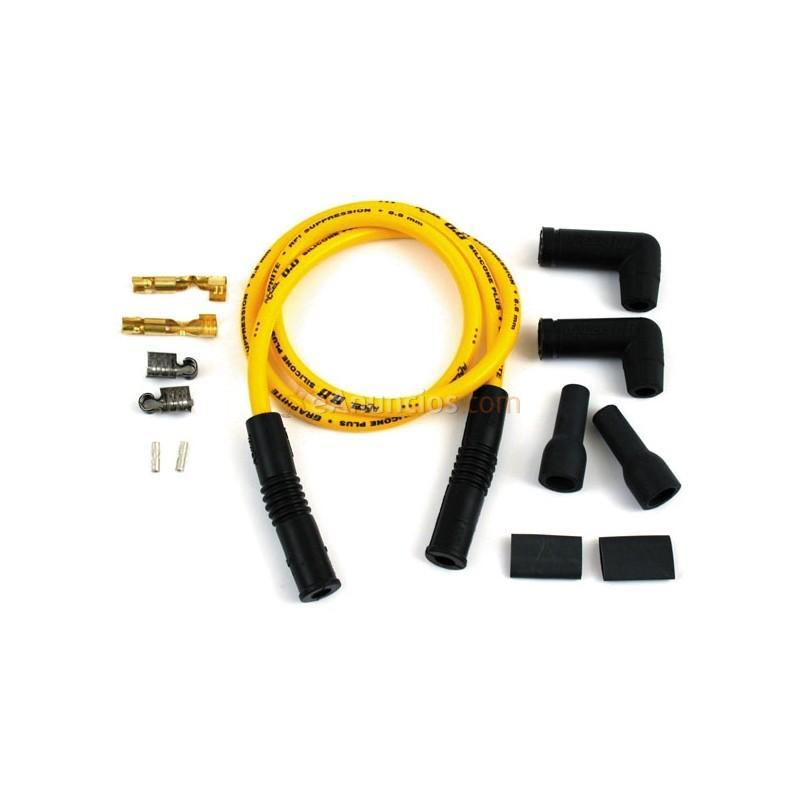 CABLE BUJIA ACCEL 8 MM YELLOW UNIVERSAL HARLEY DAVIDSON