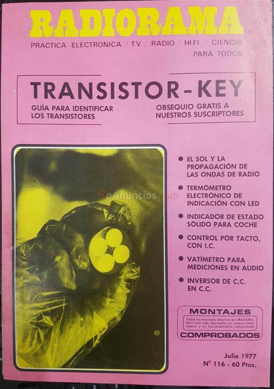 Radiorama. Revista. Práctica electrónica, televisión, radio, hi fi, ciencia