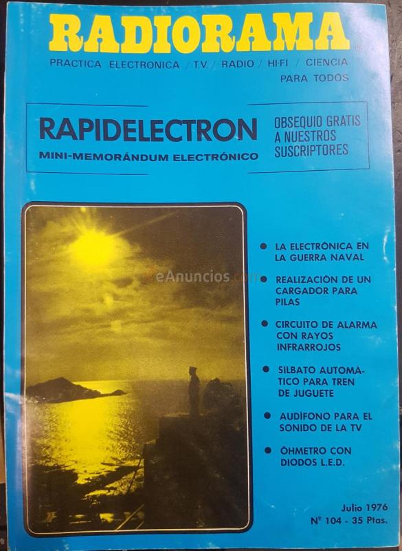 Radiorama. Revista. Práctica electrónica, televisión, radio, hi fi, ciencia