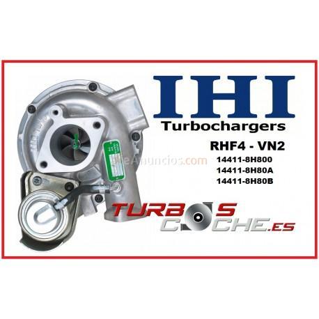 Turbo IHI VN2 reconstruido para NISSAN X-TRAIL (T30) 2.2 Di 4x4  84Kw114cv  2001-2005