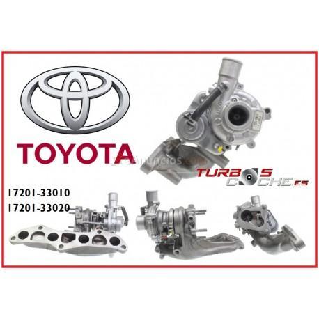 Turbo 17201-33010 reconstruido para TOYOTA AURIS (_E15_) 1.4 D-4D (NDE150_) 66Kw90cv 2007-2012