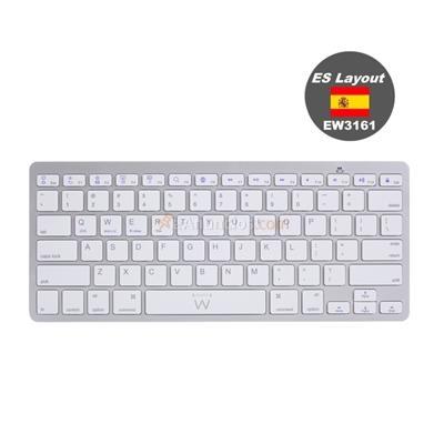 Ewent Teclado Bluetooth iOsAndroidWin Slim Plata, original de la marca Ewent