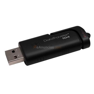 Kingston DataTraveler Dt104 64Gb Usb 2. 0 Negro, original de la marca Kingston