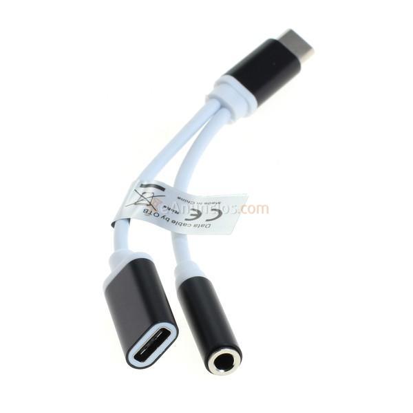 Cargador y cable de 2 en 1 audio adaptador Usb tipo C (Usb-C) a ja. . . 