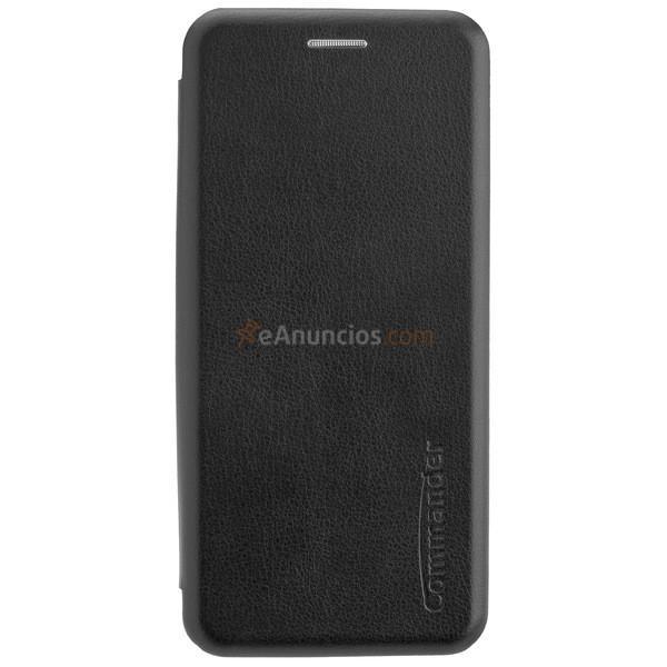 Funda Commander tipo libro curva para Samsung Galaxy S10 plus, neg. . . 
